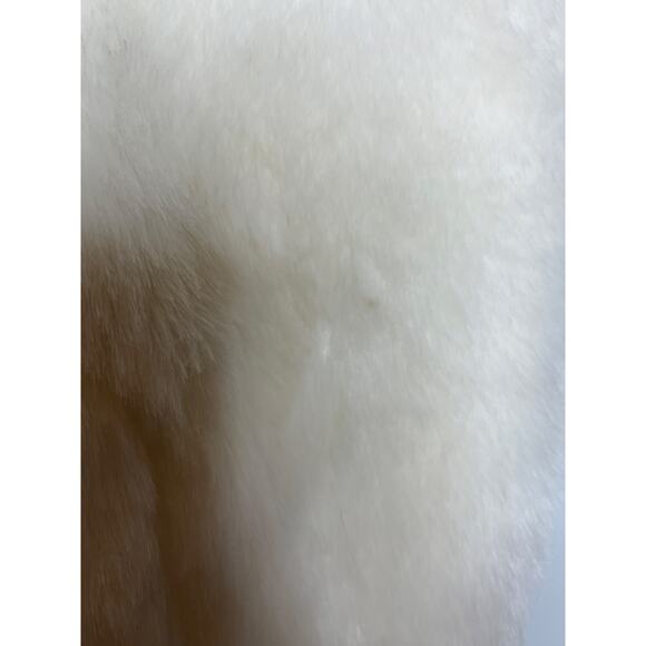 Janie and Jack NEW Baby Size 0-3 Month White Faux Fur Hooded 1 Piece Snowsuit - Picture 7 of 7
